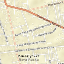 Rava-Rus’ka Street Map