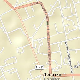 Lopatyn Street Map