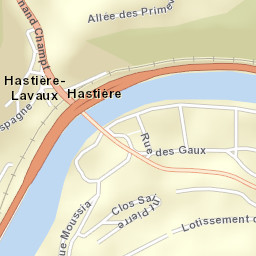 Hastière-Lavaux Street Map