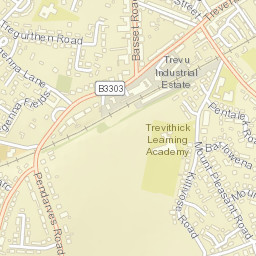 Trevu Rd, Camborne, Cornwall TR14, UK Street Map