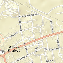 Městec Králové Street Map