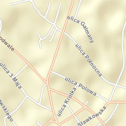 Jaworzno Street Map