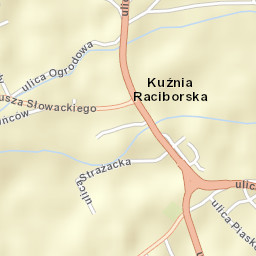 Kuźnia Raciborska Street Map