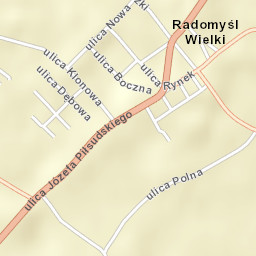 Radomyśl Wielki Street Map