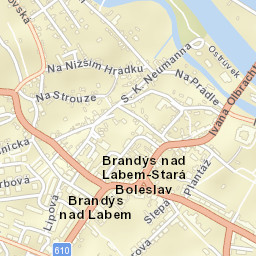 Brandýs nad Labem-Stará Boleslav Street Map
