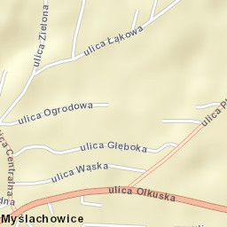Myślachowice Street Map