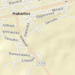 Habartov Street Map