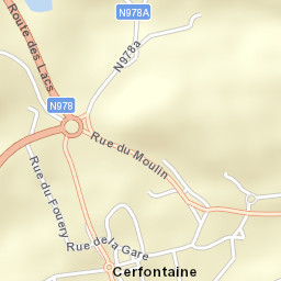 Cerfontaine Street Map