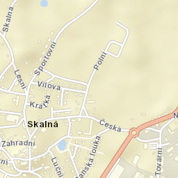 Skalná Street Map