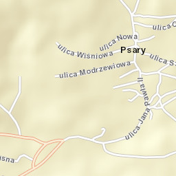 Psary Street Map