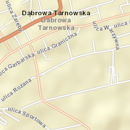 Dąbrowa Tarnowska Street Map