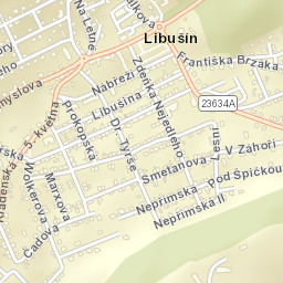 Libušín Street Map