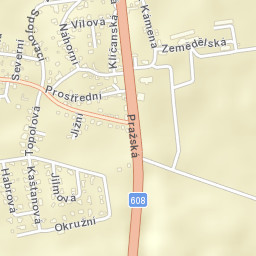 Zdiby Street Map