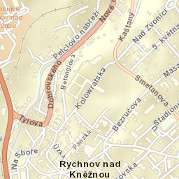 Rychnov nad Kněžnou Street Map