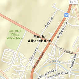 Město Albrechtice Street Map