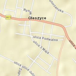 Oleszyce Street Map