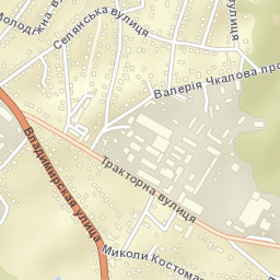 Vasylkiv Raion Street Map