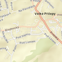 Velké Přílepy Street Map