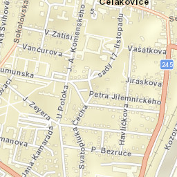 Čelákovice Street Map