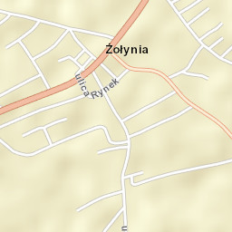 Żołynia Street Map