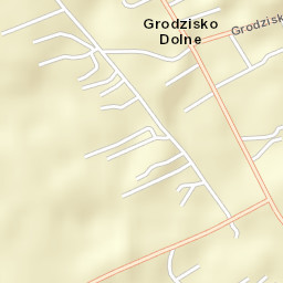 Grodzisko Dolne Street Map