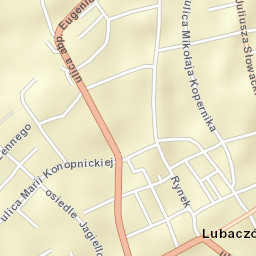 Lubaczów Street Map