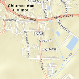 Chlumec nad Cidlinou Street Map