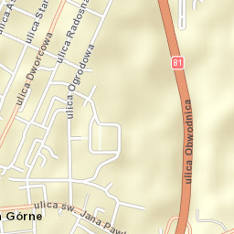 Łaziska Górne Street Map
