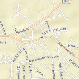 Tuchlovice Street Map