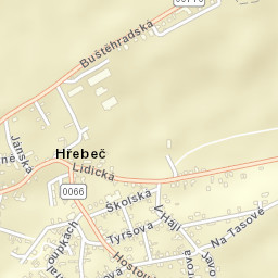 Hřebeč Street Map