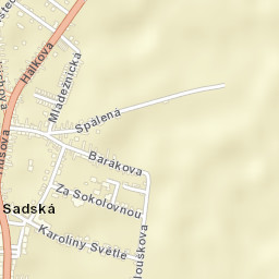Sadská Street Map