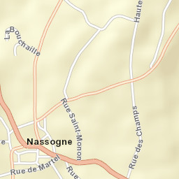 Nassogne Street Map