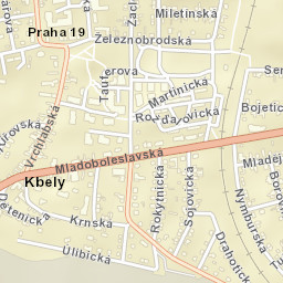 Kbely Street Map