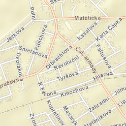 Zeleneč Street Map
