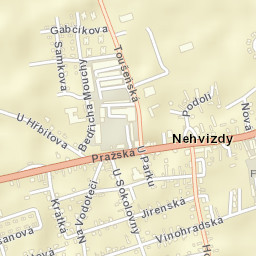 Nehvizdy Street Map