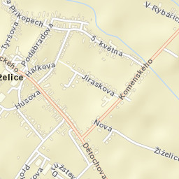 Žiželice Street Map