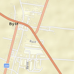 Býšť Street Map