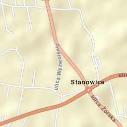 Stanowice Street Map