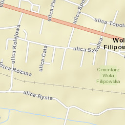 Wola Filipowska Street Map