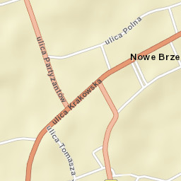 Nowe Brzesko Street Map