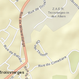 Troisvierges Street Map