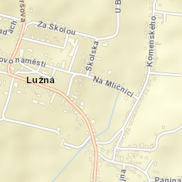 Lužná Street Map