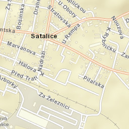 Satalice Street Map