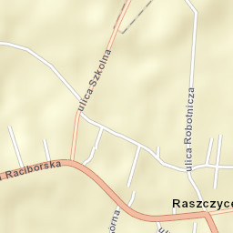 Raszczyce Street Map