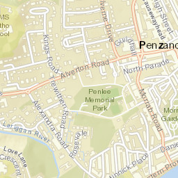 Penzance Street Map
