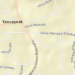 Tenczynek Street Map