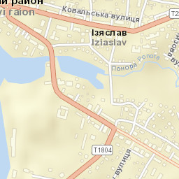 Izyaslav Street Map