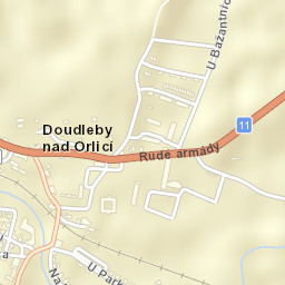 Doudleby nad Orlicí Street Map