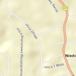 Niedomice Street Map