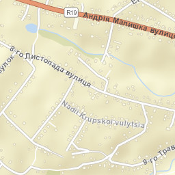 Obukhiv Street Map